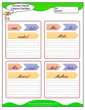 m sesi Grubu Çalışma Sayfaları